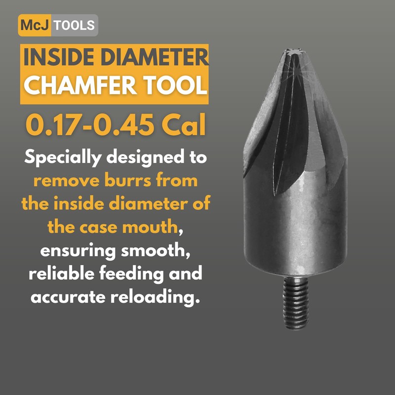 McJ Tools Reloading Chamfer Inside 0.17-0.45Cal