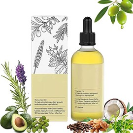 Carvenchi Natural Hair Growth Oil, Rosemary Oil for Hair Growth Organic, Veganic Natural Hair Growth Oil for Thin Hair, Hair Oil for Dry Damaged Hair 