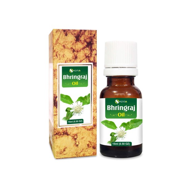 ﻿Salvia Bhringraj Oil (Eclipta alba) 100% Pure & Natural - Undiluted Uncut Cold Pressed Premium Oil Use for Aromatherapy, Skin Care & Hair - Therapeutic Grade (0.50 Fl Oz)