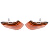 HECASA Amber Marker Lights Lens Compatible with 1987-1988 Oldsmobile Cutlass
