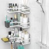AKTECKE Corner Shower Caddy Bathroom Organizer Adhesive Shower Rack Bathtub