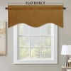 StangH Gold Brown Velvet Valance for Kitchen Luxury Blackout Rod