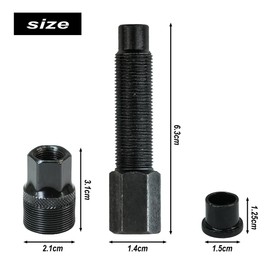 ciciment Bike Crank Remover Tool Bike Crank Puller Bicycle Crank Removal Tool Crankset Arm black