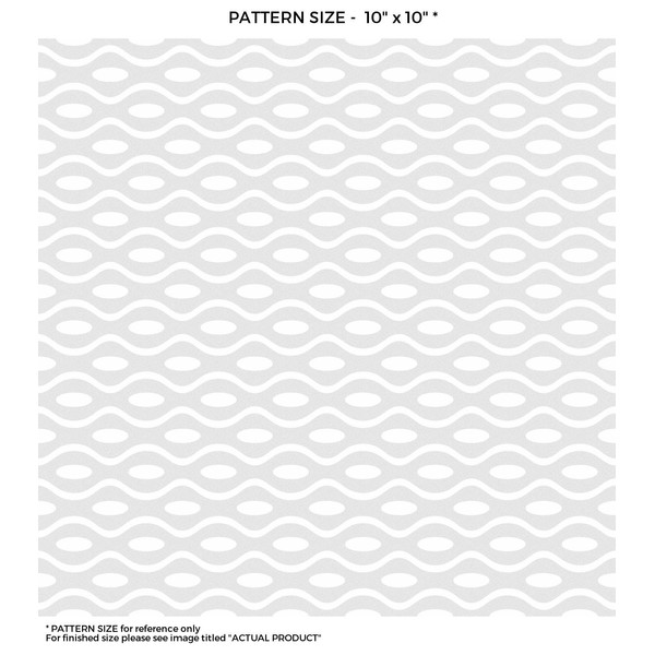 Windowpix 18 x 48 White Retro Rave Pattern Frosted Window