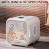 4 Inch, Round Open Screen Vent, Tab Style, Mill Finish,