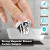 12 PCS Shower Curtain Weights, Magnetic Shower Curtain Weights, Shower