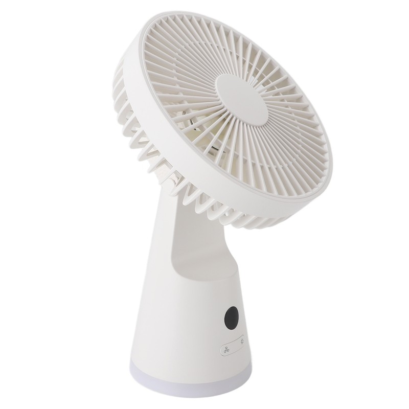 Desktop Fan Portable 5 Speed Power Display Quiet USB Rechargeable