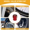 Partuto 4 Pcs Finger Pattern Tire Valve Stem Caps for