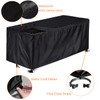 COOSOO Patio Deck Box Cover, Zipper, Waterproof, 420D Oxford Cushion