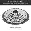 10 Speed Bike Freewheel Wear Resistance Lightweight Road Bike Cassette