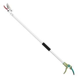 LeafLux Tree Pruner for Garden, Cut Capacity 1/2 Inch & Hold Pole Pruner, Lightweight Fruit Picker with Non-slip handle, Long Reach Tree Branch Cutter with Aluminum Pole, 4.2 FT| LFX112