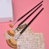 Painting Brush Nylon Hair Birch Handle Fan shape Gouache Watercolor