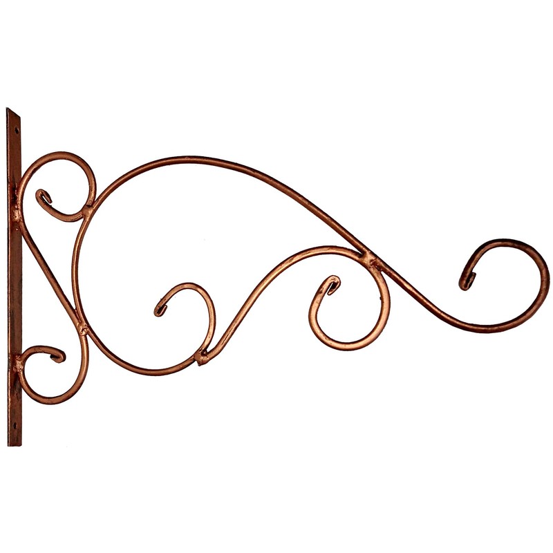Purpledip Iron Wall Hook: Gold Finish Bracket Angle for Hanging