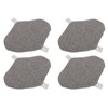 4PCS Washable Feminine Pads Gray Graphene Leakproof Breathable Reusable Sanitary