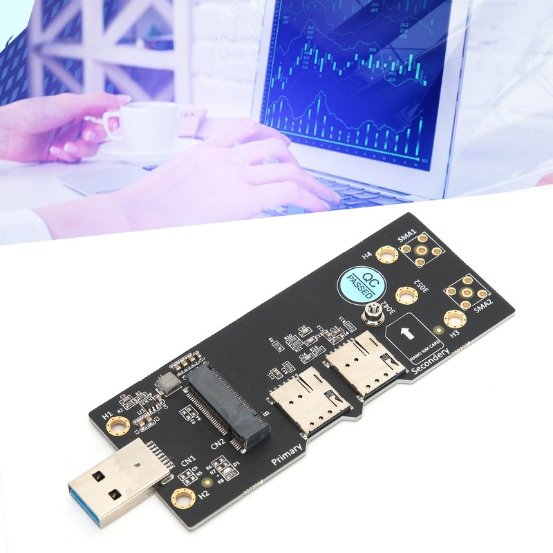 Adapter Card NGFF(M.2) Key B to USB 3.0 with Dual