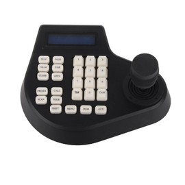 3D PTZ Camera Keyboard RS485 PTZ Joystick Controller LCD Display Control Device for Safety Monitor UK Plug 100‑240V