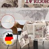 Fabric Tablecloth Washable Table Linen Tablecloth Cotton Polyester Cacao 160