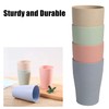 WANBY Wheat Straw Cup 4 Pcs Unbreakable and Reusable Drinking