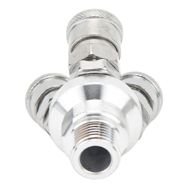 Kadimendium 3 Way Quick Coupler Quick Connect Air Hose Splitter