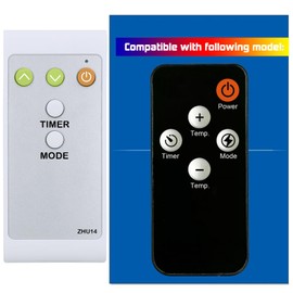 Replacement Remote Control for Easy Home Infrared Quartz Heater EHQH15W, with Oversized Buttons