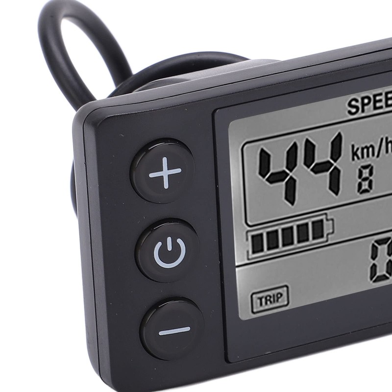 Talany Electric Bicycle LCD Screen Meter,Large Screen Durable Waterproof Connector