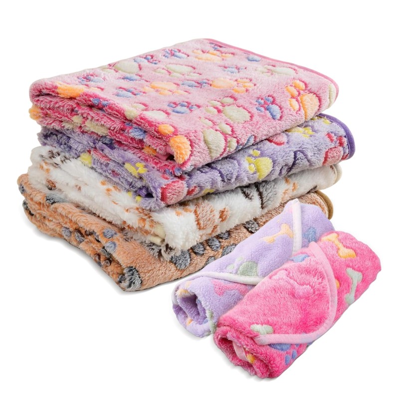 Pet Blanket, 6 Pcs Guinea Pig Blankets, Reusable Small Cat