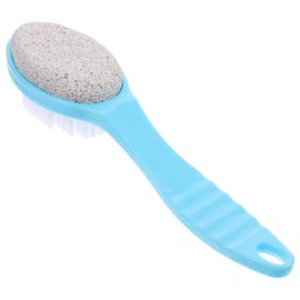 PACKOVE Double Sided Pumice Stone Brush for Foot Exfoliating Scrubber Natural Foot Dead Skin Remover Lightweight Portable Pedicure Tool for Deep Cleaning and Callus Removal