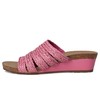 David Tate Women's Fabiana Wedge Sandal, Fuschia, 7.5