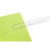 Westcott Acrylic Clear Ruler, Easy-to-Read Markings, Scratch-Resistant Design, Raised Beveled