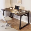 Mrsanmu Small Computer Desk,39.4 Inch Standing Home Office Desk for