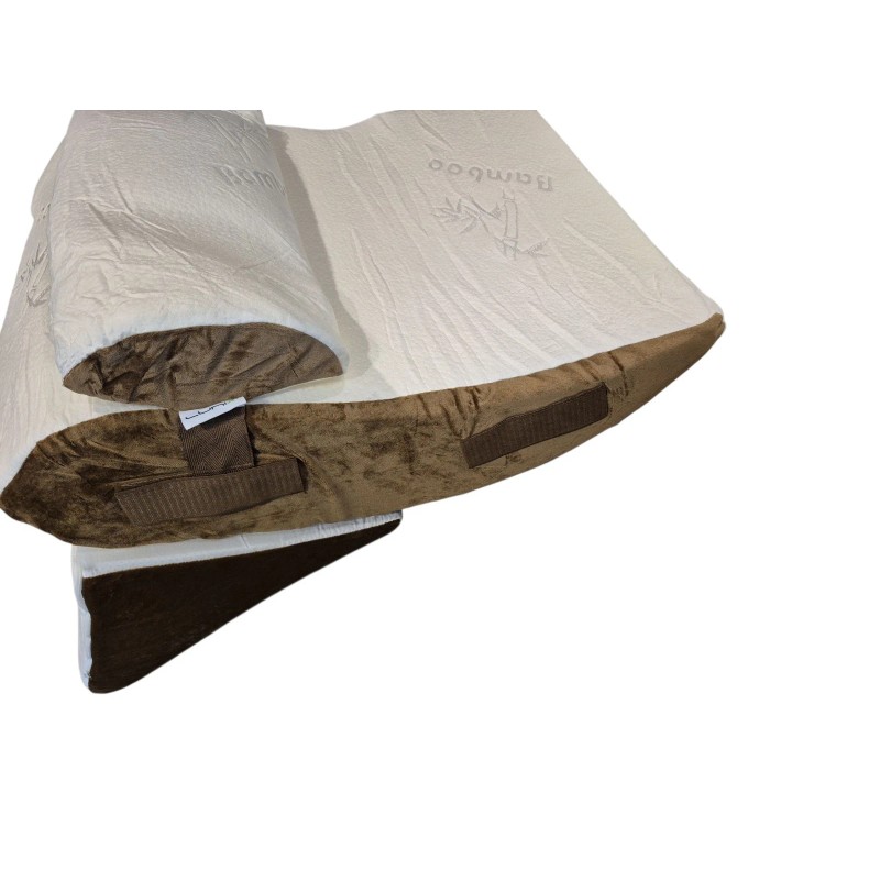 Lunix 4pcs Orthopedic Bed Wedge Pillow Set Post Surgery Memory