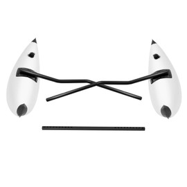 DEIGEHJRE 2PCS Kayak Outrigger,Kayak Stabilizers, PVC Kayak & Canoe Stabilizer System with Pair of Sidekick Rods Standing Float Stabilizer System Kit for Canoes, Boats, Paddling, Sailing