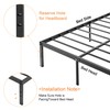VECELO 16" Full Size Metal Platform Tall Bed Frame,Heavy Duty