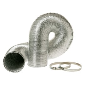 GE FLEXIBLE METAL DRYER TRANSITION DUCT 8ft PM08X10085