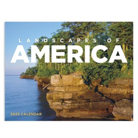 Landscapes of America 2025 Hanging Wall Calendar - 19" x 11" (Open) 2025 Monthly Appointment Planner and Organizer. Beautiful scenery and landscapes from all across North America.