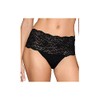 Hanky Panky Women's Silky Skin High Rise Panty, Black, Small