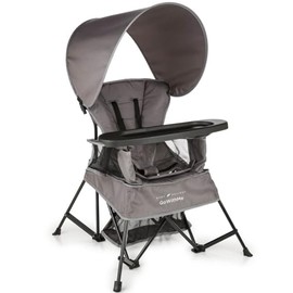 Baby Delight Silla portátil Go with Me Venture | Interior y exterior | Toldo | 3 etapas de crecimiento infantil | Gris