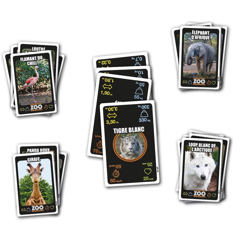 Lansay-Une Saison au Zoo-Card Game, 75121