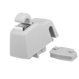 A ABSOPRO Car Sun Visor Support Clip No.4L0859561 for Volkswagen Touareg 2011-2018 Plastic Gray