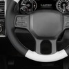 MEWANT Dodge RAM DIY Stitching Steering Wheel Cover Wrap for