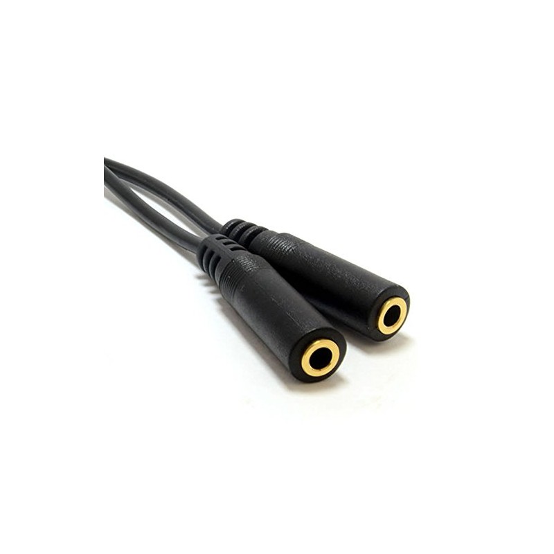 kenable 3.5mm Stereo Jack Splitter Adapter Cable Lead Gold 20cm