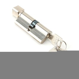 Cilindro de la Cerradura de la Puerta, Cilindro de Aluminio de la Cerradura de la Puerta de 70 Mm con 3 Llaves para La Seguridad en el Hogar Fácil de Instalar