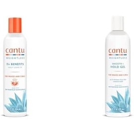 Cantu Weightless Crema + Smooth Gel Bundle