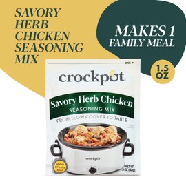 Crock-Pot Savory Herb Chicken Seasoning Mix, 1.5 Ounce (Pack of 12)