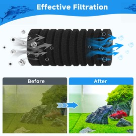 AQQA 4 Pack Aquarium Sponge Filter Replacement for AQ016-S