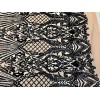 NEW CREATIONS FABRIC AND FOAM INC BLACK IRIDESCENT DAMASK SEQUINS