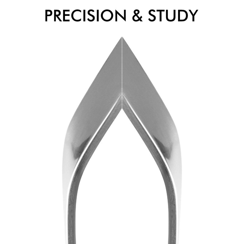 2 Pcs Fish Bone Tweezers, Stainless Steel Flat and Slant Tweezers, Pliers