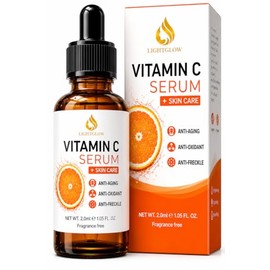 Suero de vitamina C con ácido ferúlico y vitamina E para la cara, suero facial antienvejecimiento y antiarrugas con ácido hialurónico y aloe vera, fór