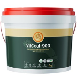 ORIENTAL YUHONG 1 Gallon White Waterproof Elastomeric Roof Coating Sealant, Flexible Solar Reflective Liquid Waterproofing Adhesive for Flat, Metal, Slope Roofs Repair 4KG
