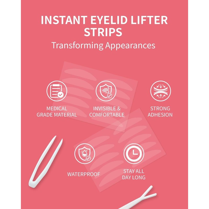BONIAQ Instant Eyelid Lifter Strips Lifting Film Tape Medical Grade